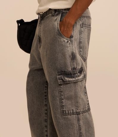 Pantalón Baggy de Jean con Bolsillos Cargo 5