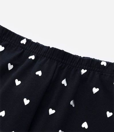 Pantalón Legging Infantil con Estampa de Corazones - Talle 5 a 14 años 4
