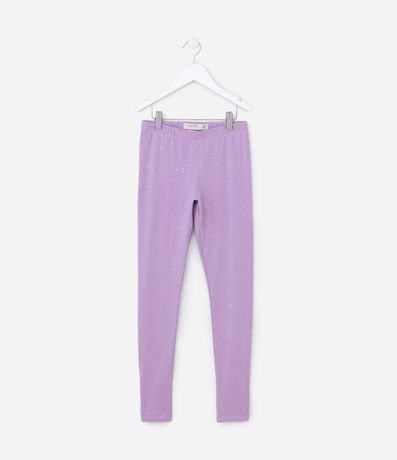 Pantalón Legging Infantil con Aplicación de Brillo - Talle 5 a 14 años 1
