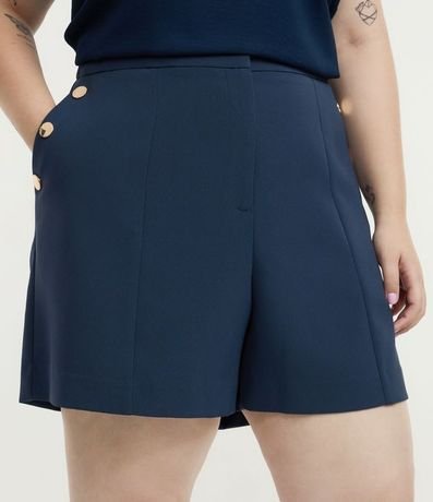 Bermuda en Crepé con Botones en los Bolsillos Curve & Plus Size 2