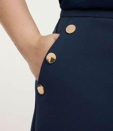 Bermuda en Crepé con Botones en los Bolsillos Curve & Plus Size 3