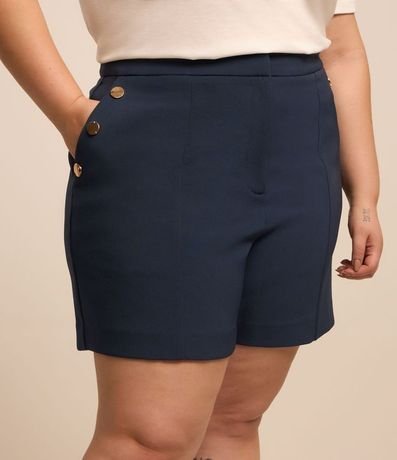 Bermuda en Crepé con Botones en los Bolsillos Curve & Plus Size 2