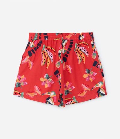 Short en Viscolino Estampado de Bananas y Cocoteros Curve & Plus Size 6