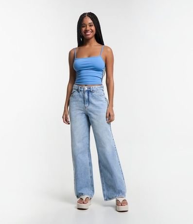 Top Cropped de Poliamida con Breteles Finos 2