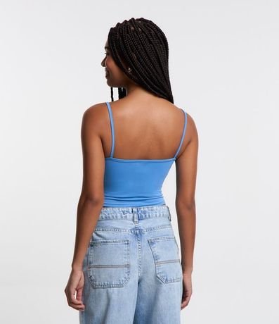 Top Cropped de Poliamida con Breteles Finos 3