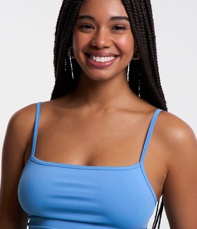 Top Cropped de Poliamida con Breteles Finos 4
