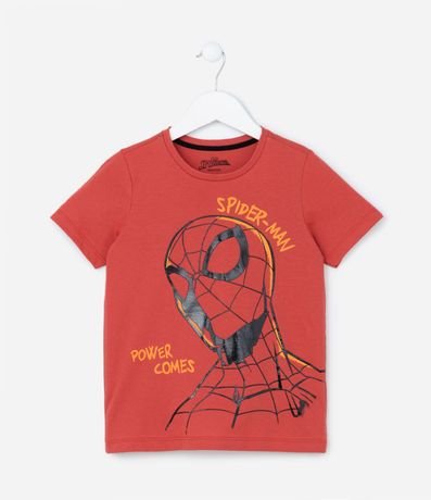 Pijama Infantil Corto en Algodón Estampado del Spider-Man - Talle 3 a 10 años 2