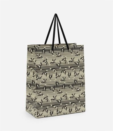 Embalaje de Regalo Mediano con Estampa de Pájaros