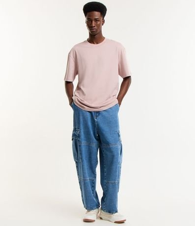 Remera Relaxed en Algodón con Efecto Grueso 2