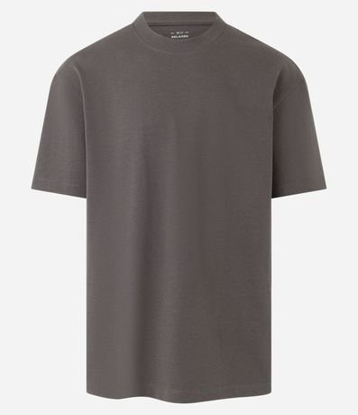 Remera Relaxed en Algodón con Efecto Grueso 5