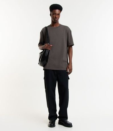 Remera Relaxed en Algodón con Efecto Grueso 2