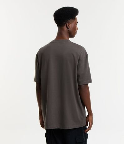 Remera Relaxed en Algodón con Efecto Grueso 3