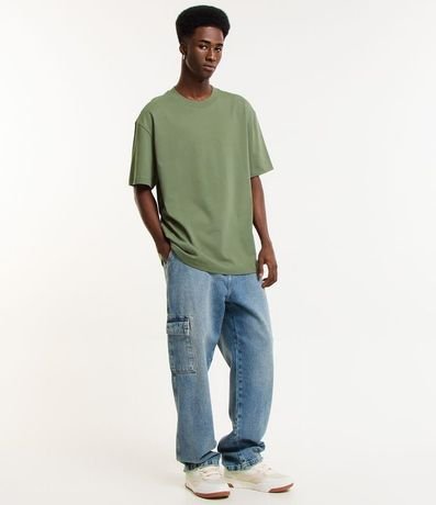 Remera Relaxed en Algodón con Efecto Grueso 2