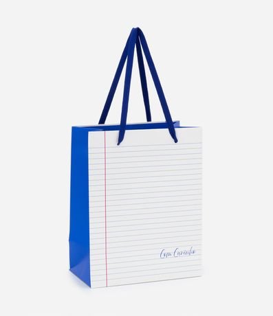Embalaje de Regalo Pequeña con Estampado Rayado y Lettering