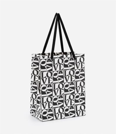 Embalaje de Regalo Pequeña con Estampado Lettering Love