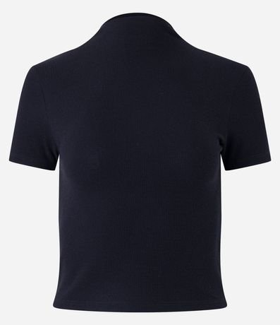 Blusa en Rib con Cuello Alto 4