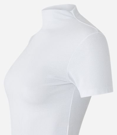 Blusa en Rib con Cuello Alto 4