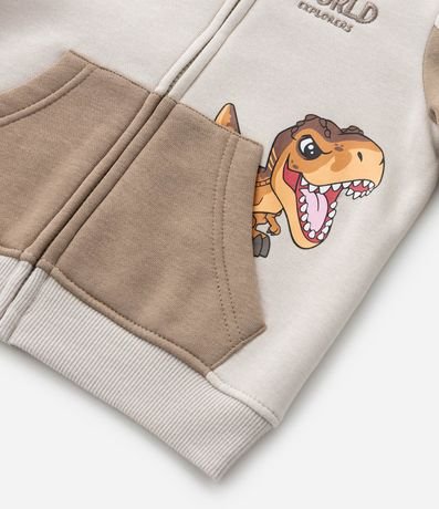 Campera Infantil Calentita con Cretas y Bordado Jurassic World - Talle 1 a 5 años 8