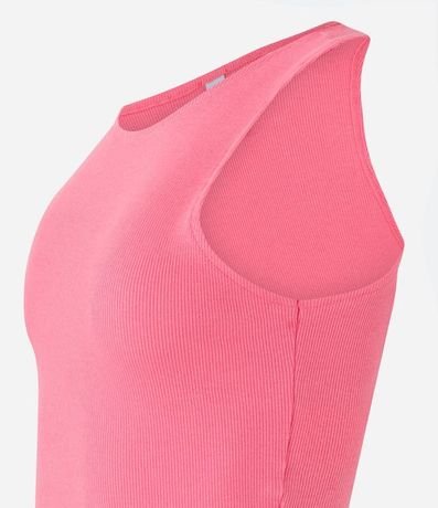 Blusa Cropped sin Mangas en Algodón Acanalado 6