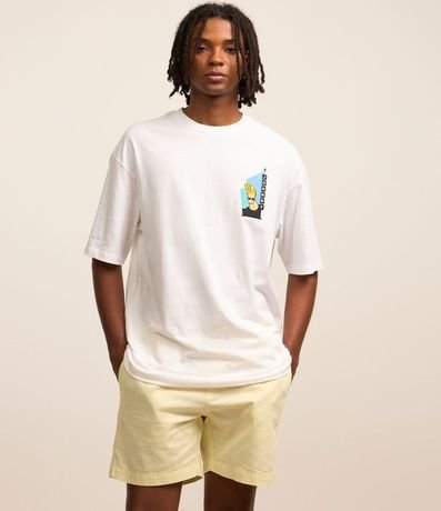 Bermuda en Sarga con Cintura Elástica 2