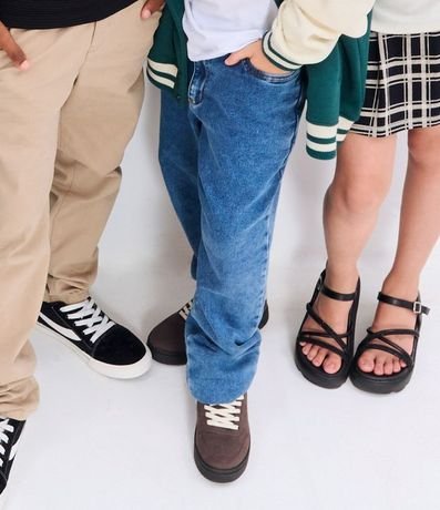 Pantalón Comfort Infantil en Jeans Jaspeado - Talle 5 a 14 años