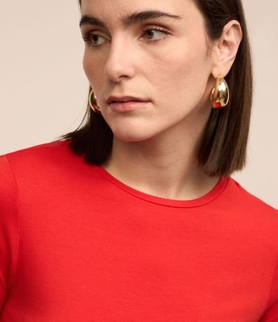 Blusa Básica en Viscosa con Escote Redondo 5