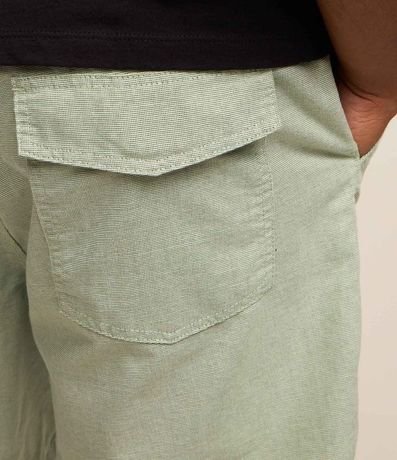 Bermuda Texturizada con Cintura Elástica y Cordón para Ajuste 5