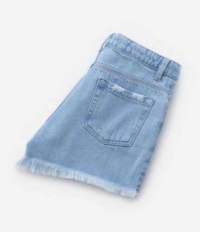 Short Infantil en Jeans con Deshilachados - Talle 5 a 14 años 4