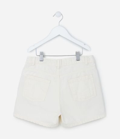 Short Infantil en Jeans con Bordado de Mariposas - Talle 5 a 14 años 2