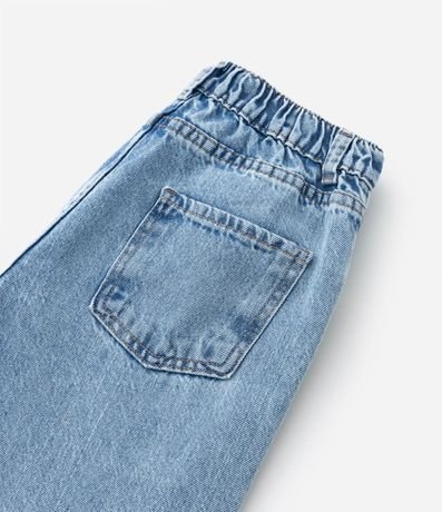 Pantalón Wide Leg Infantil Jeans con Estampado de Mariposas - Talle 4 a 14 años 4