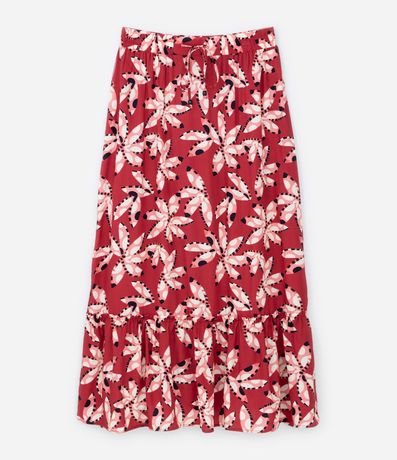 Pollera Larga en Viscosa con Flores Estampadas Curve & Plus Size 5