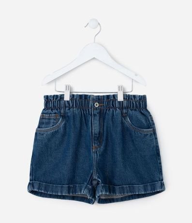 Short Clochard Infantil en Jeans con Bajo Plegado - Talle 5 a 14 años 1