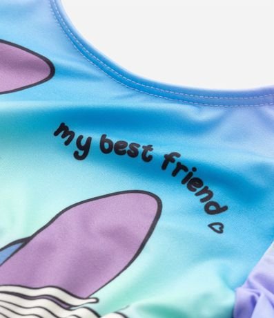 Malla Infantil con Estampa Stitch y Proteccion UV - Talle 5 a 14 años 3
