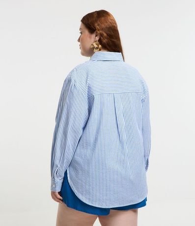 Camisa en Ana Ruga Rayada Curve & Plus Size 3