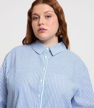 Camisa en Ana Ruga Rayada Curve & Plus Size 4