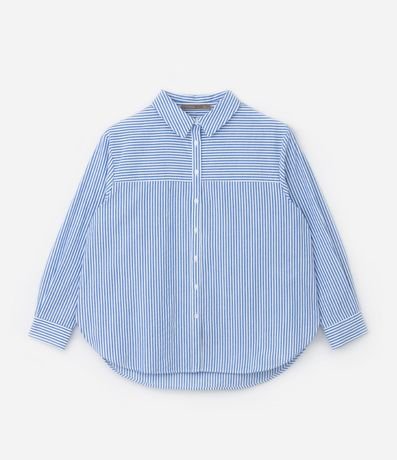 Camisa en Ana Ruga Rayada Curve & Plus Size 5