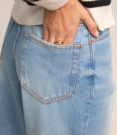 Pantalón Wide Leg en Jeans con Bolsillos 5