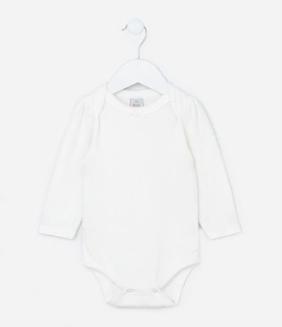 Body Infantil con Moña en el Cuello - Tam  0 a 18 meses