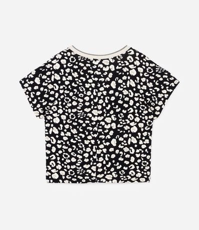 Blusa en Crepé con Estampa de Manchas y Cuello V Curve & Plus Size 6