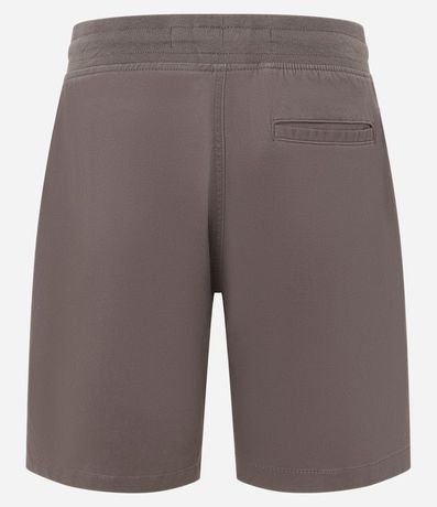 Bermuda en Sarga con Cintura Elástica y Bolsillos 2