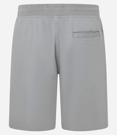Bermuda en Sarga con Cintura Elástica y Bolsillos 5