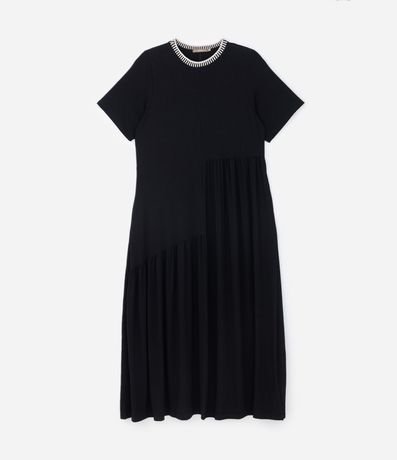 Vestido Midi en Crepé con Cuello de Punto Curve & Plus Size 5