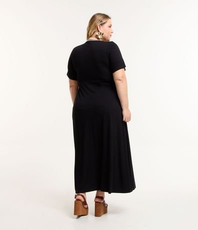 Vestido Midi en Crepé con Cuello de Punto Curve & Plus Size 2
