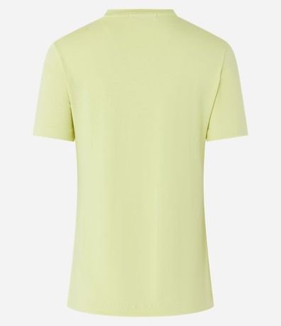 Blusa en Viscosa con Escote V y Manga Corta sin Estampa 2