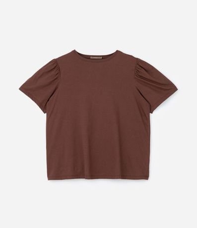 Blusa en Algodón con Manga Abullonada Curve & Plus Size 5