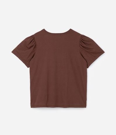 Blusa en Algodón con Manga Abullonada Curve & Plus Size 6