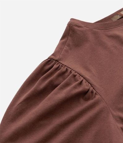 Blusa en Algodón con Manga Abullonada Curve & Plus Size 7