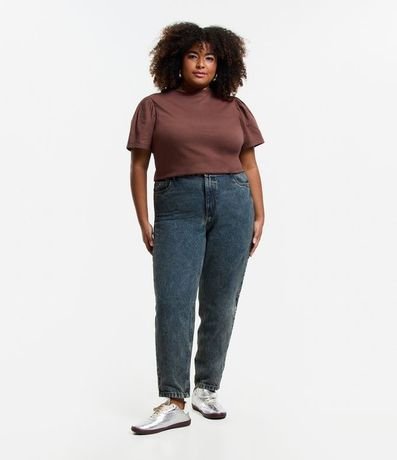 Blusa en Algodón con Manga Abullonada Curve & Plus Size 2