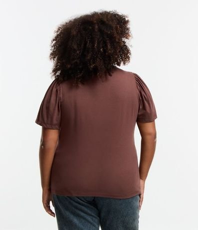 Blusa en Algodón con Manga Abullonada Curve & Plus Size 3