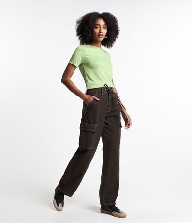 Blusa Básica en Viscosa con Manga Dobrada 2